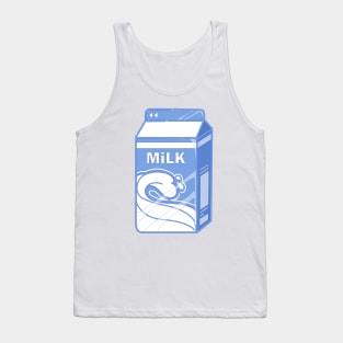 Cute aesthetic baby blue milk Tank Top